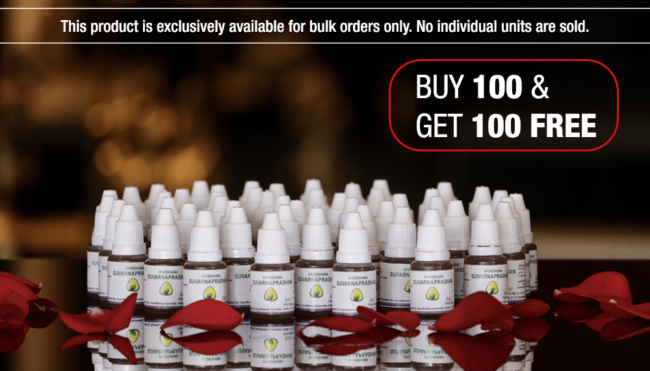 Ayurdhama Suvarnaprashana Drops to Children for Immunity Booster - Bulk (1)
