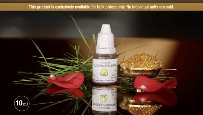 Ayurdhama Suvarnaprashana Drops to Children for Immunity Booster - Bulk (4)