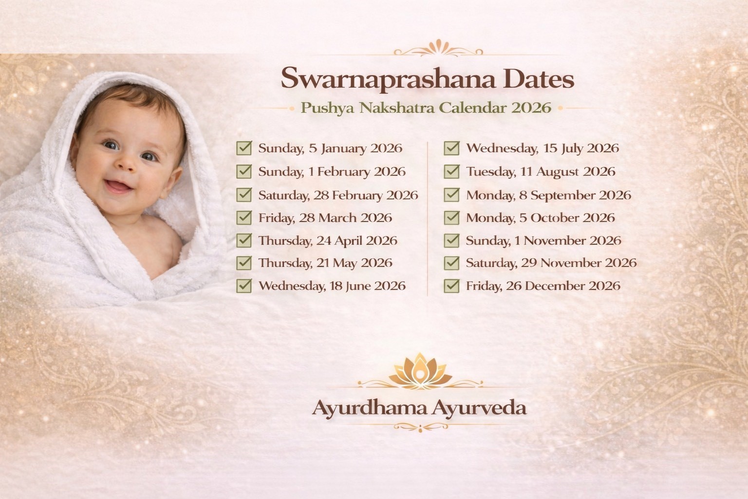 Pushya Nakshathra Dates